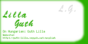 lilla guth business card